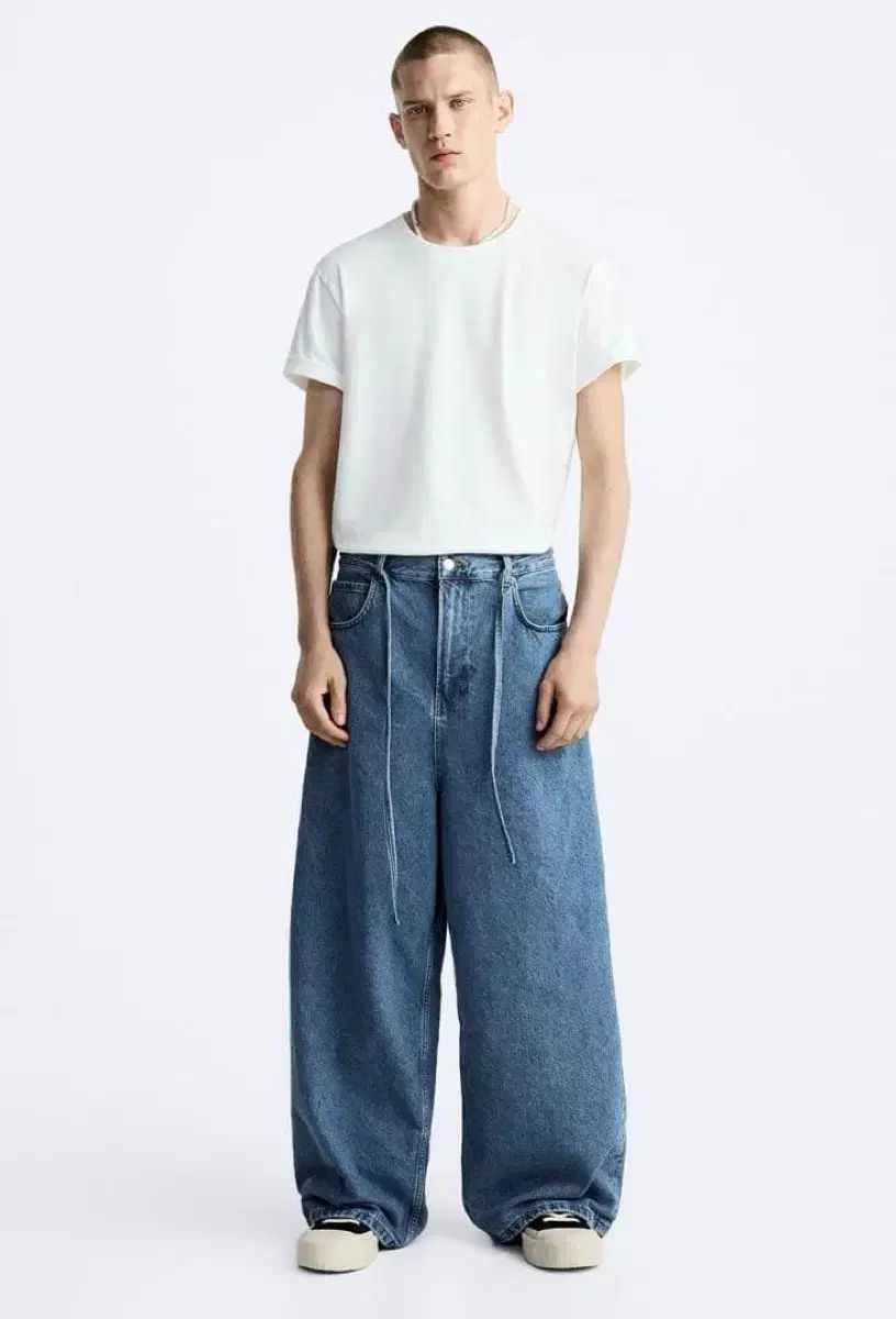 40) 新品 ザラ サルエル シャーリング ジーン ルイージ味