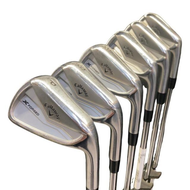【中古】 キャロウェイ X FORGED(2024) 6S アイアンセット IR Dynamic Gold MID 115 (フレックスS) メンズ 男性用 右利き 右用 Cランク ゴルフクラブ