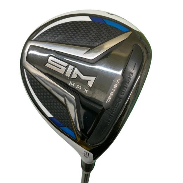 【中古】 テーラーメイド SIM MAX 3W フェアウェイウッド FW TENSEI BLUE TM50(FW) (フレックスS) メンズ 男性用 右利き 右用 Cランク ゴルフクラブ
