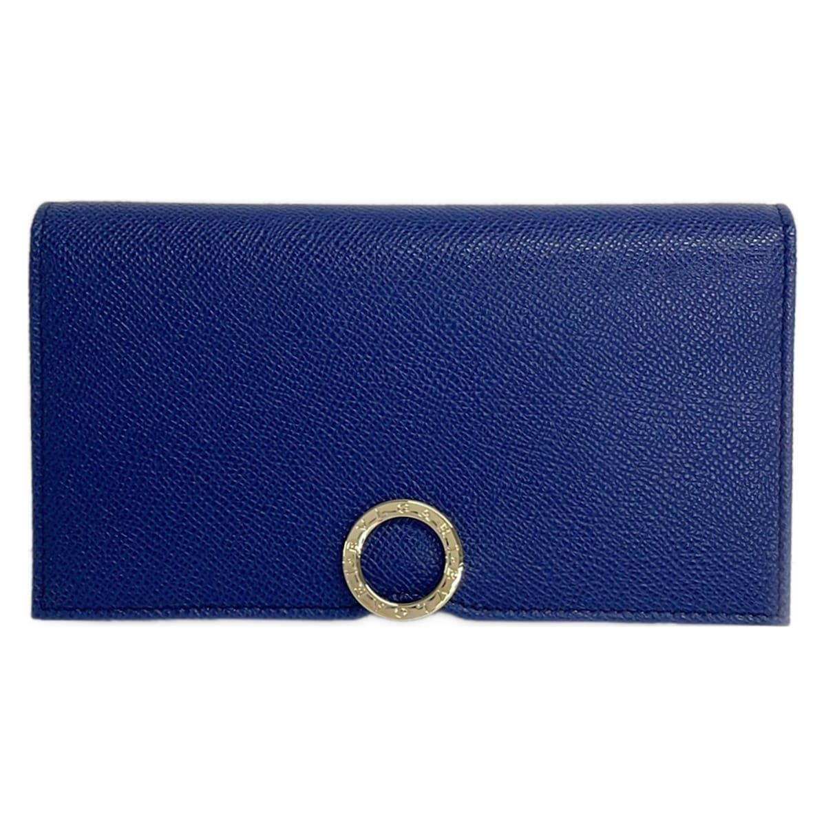 BVLGARI(ブルガリ) 長財布美品 ブルガリブルガリ 36321 ブルー レザー