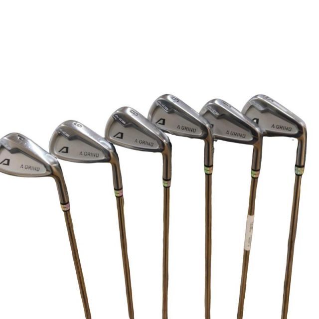 【中古】 A DESIGN GOLF A GRIND A-CB 6S アイアンセット IR リシャフト (フレックスその他) メンズ 男性用 右利き 右用 Cランク ゴルフクラブ