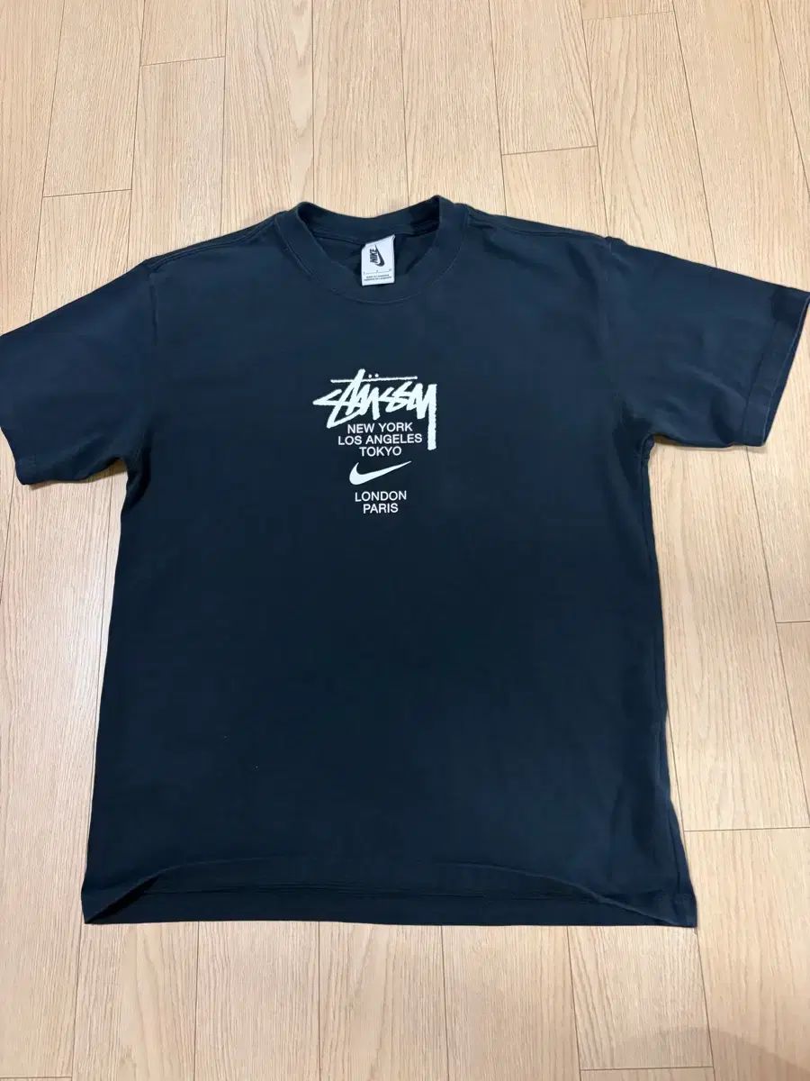ナイキ STUSSY コラボ 半袖 Tシャツ ブラック Sサイズ