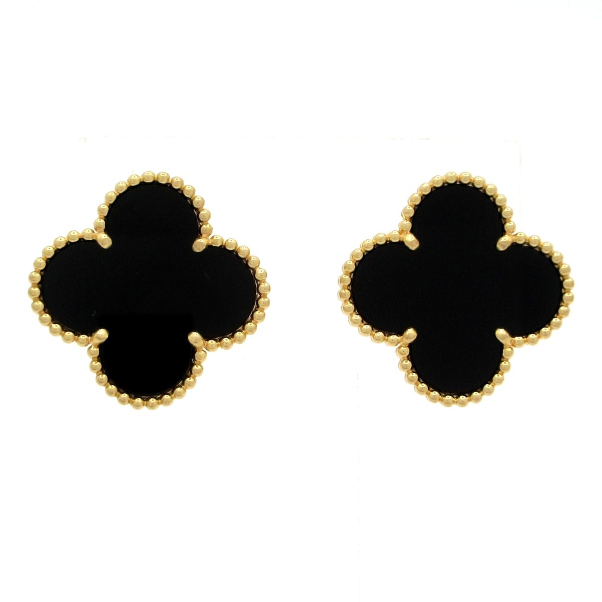 Van Cleef & Arpels(ヴァンクリーフ&アーペル) ピアス美品 マジックアルハンブラ K18YG×オニキス クリップタイプ 532,800円