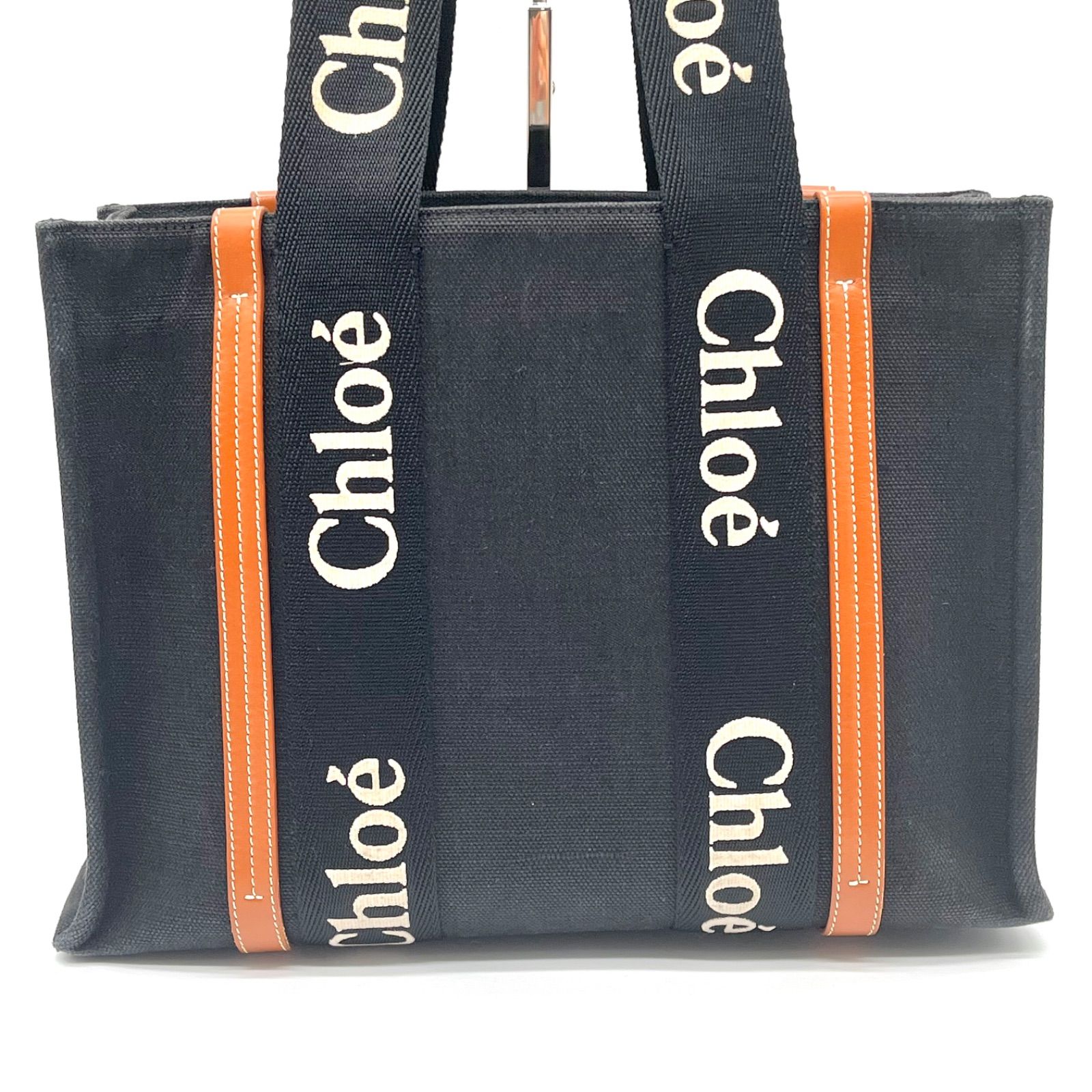 美品◎Chloe クロエ Woody Medium Tote ウッディミディアムトート 