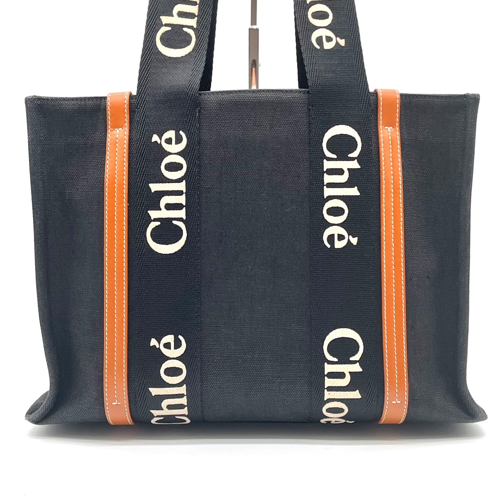 美品◎Chloe クロエ Woody Medium Tote ウッディミディアムトート 