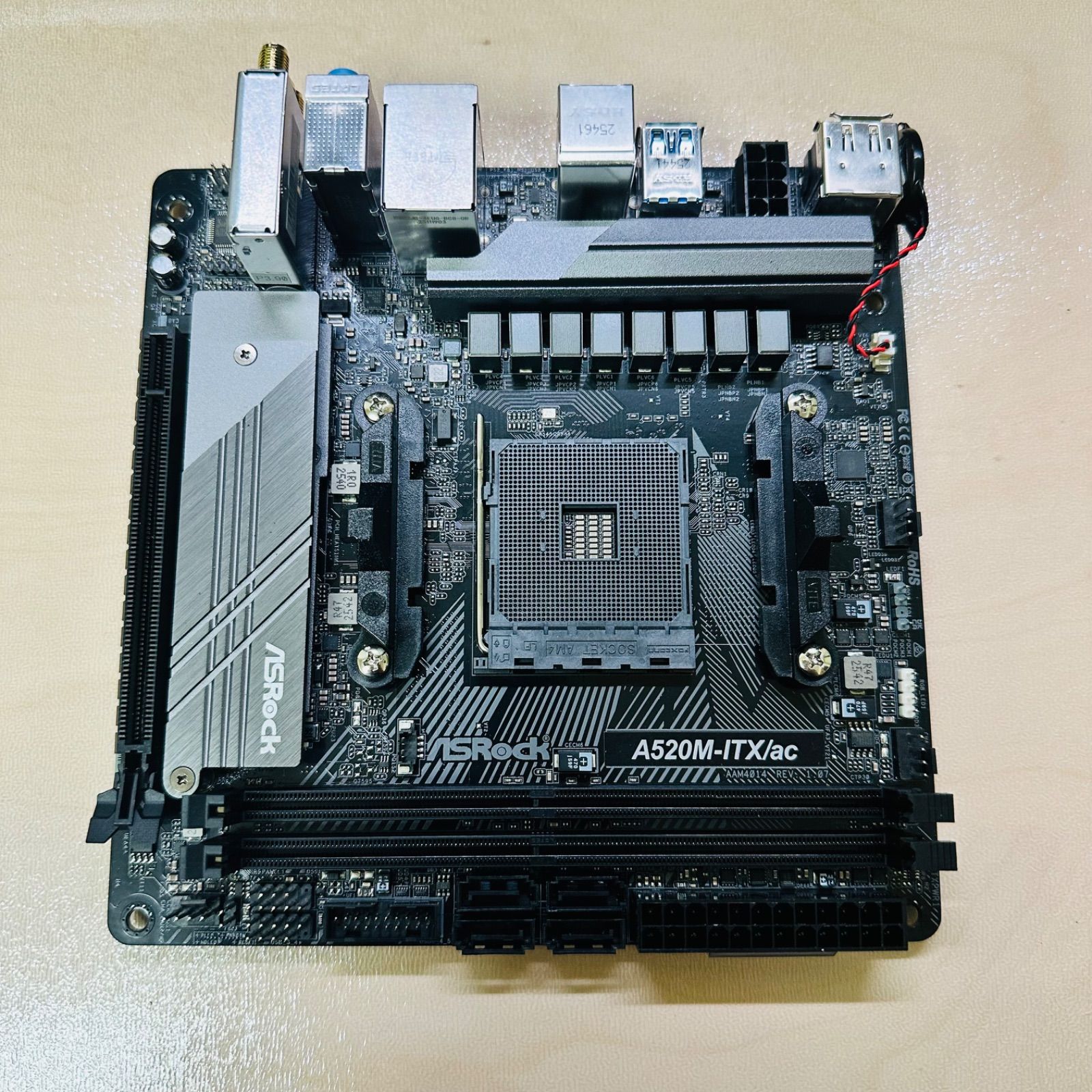 美品 ASRock A520 M-ITX/ac マザーボード AM4 - メルカリ