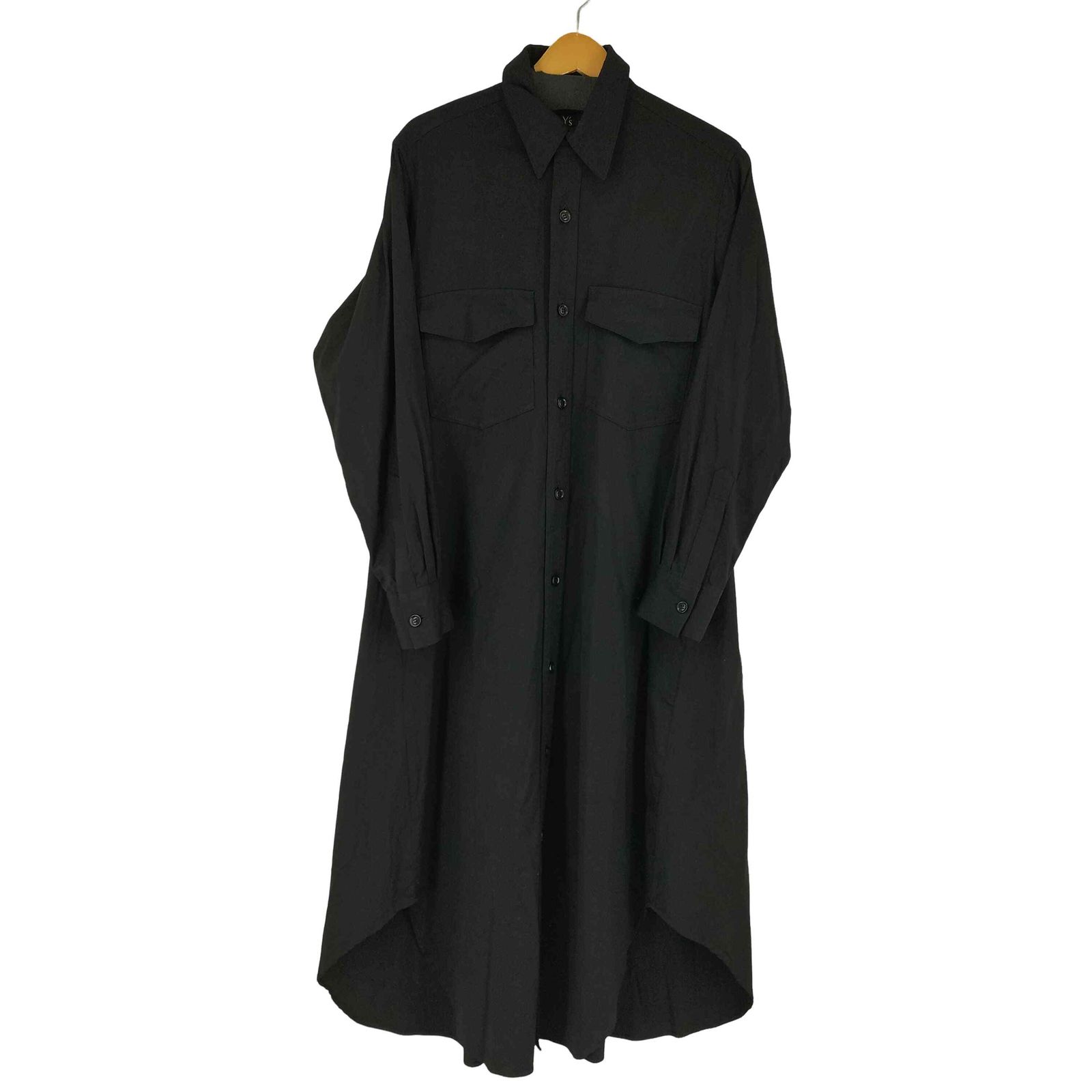 ワイズ Ys 26SS WOOL BREND TWILL MILITARY LONG DRESS レディース JPN：1