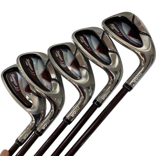 【中古】 プロギア Sweep CT-13 5S レディース アイアンセット IR sweep (フレックスL) レディース 女性用 右利き 右用 Cランク ゴルフクラブ
