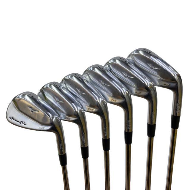 【中古】 ミズノ Mizuno Pro 225 6S アイアンセット IR 純正特注シャフト (フレックスR) メンズ 男性用 右利き 右用 Cランク ゴルフクラブ