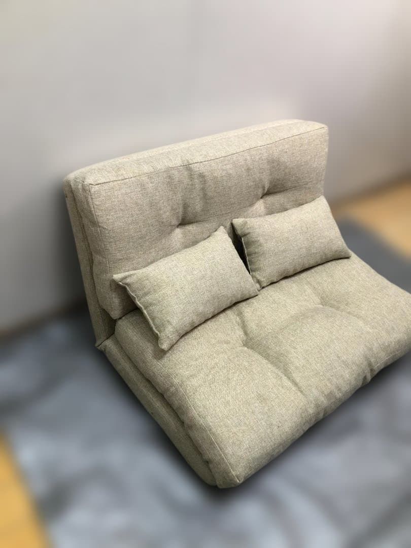 ROOM ESSENCE LSS-18BE 3WAYソファベッド ベージュ クッション2個付 