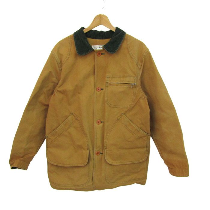エルエルビーン カバーオール ジャケット ブルゾン アウター USA製 メンズ Mサイズ ベージュ L.L.Bean 【中古】