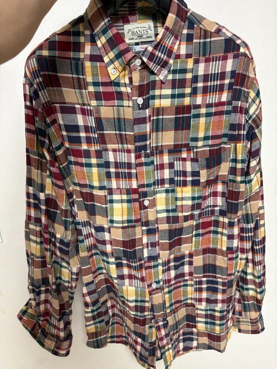 バンツ 25ss マドラスチェックシャツ L サイズ 出品