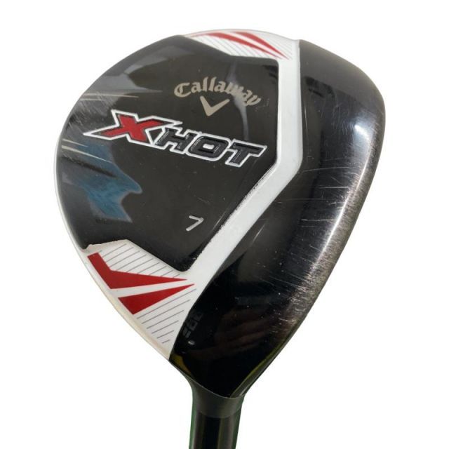 【中古】 キャロウェイ X HOT 7W USA フェアウェイウッド FW リシャフト (フレックスその他) メンズ 男性用 右利き 右用 Cランク ゴルフクラブ