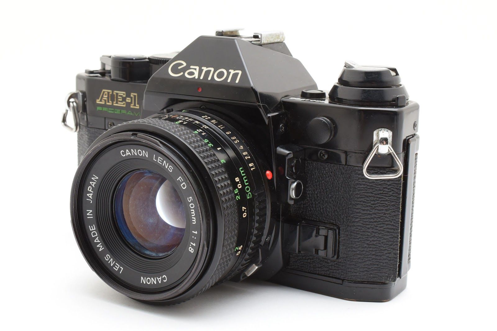★良品★ キヤノン CANON AE-1 PROGRAM NEW FD 50MM F1.8 シャッター鳴きなし ブラック ★ #8262