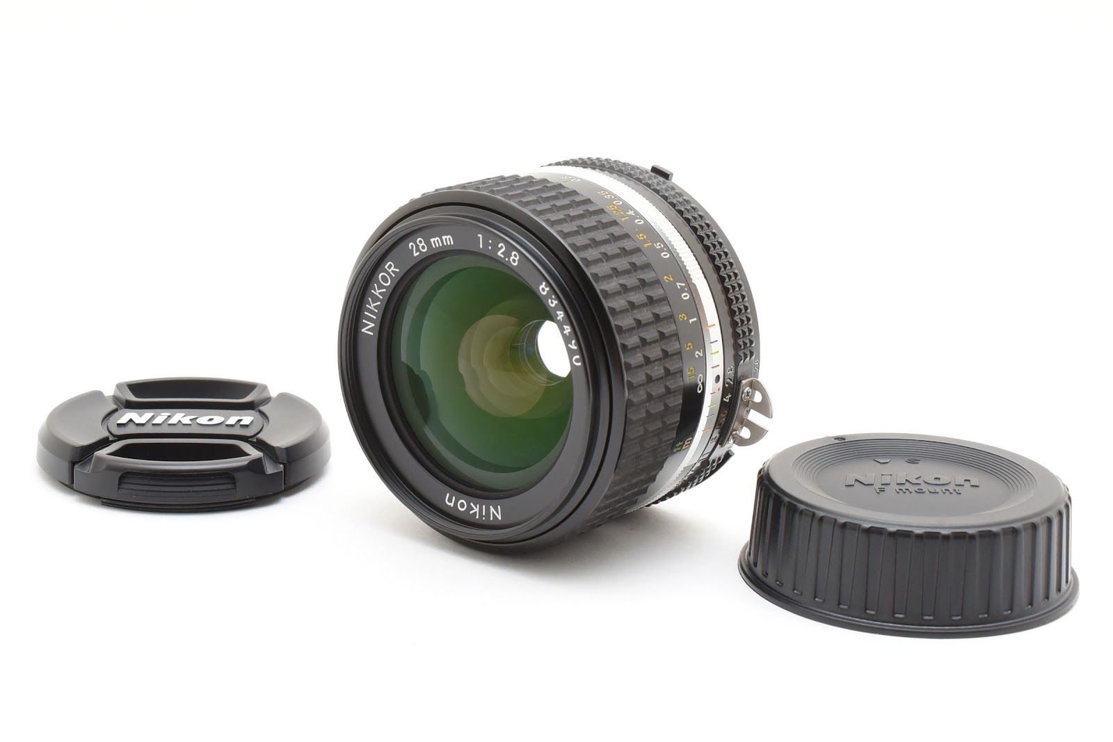 ★美品★ ニコン Nikon AI-S NIKKOR 28MM F2.8 SICコーティング仕様 単焦点レンズ 黒 ★ #8468