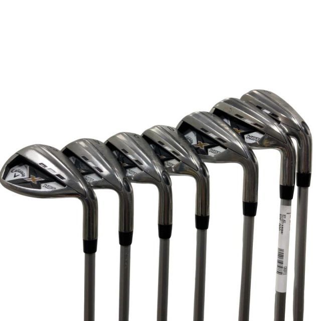 【中古】 キャロウェイ X HOT 8S アイアンセット IR X HOT 50i(アイアン) (フレックスR) メンズ 男性用 右利き 右用 Dランク ゴルフクラブ