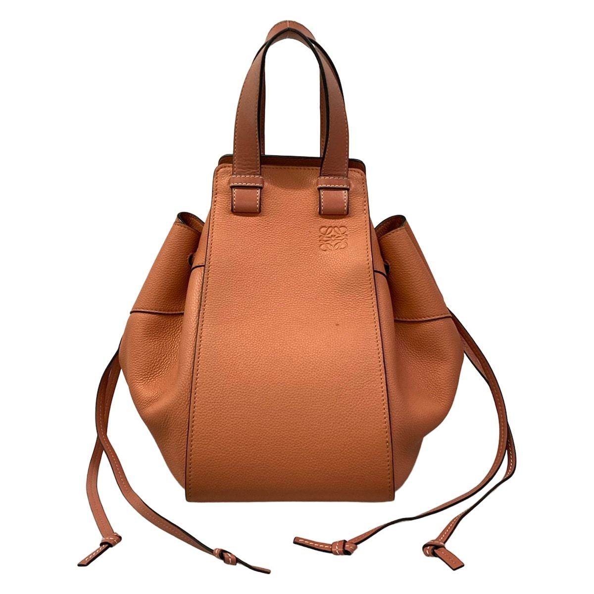 LOEWE(ロエベ) トートバッグ ハンモックドローストリングバッグミディアム 314.12.V06 ピンク レザー