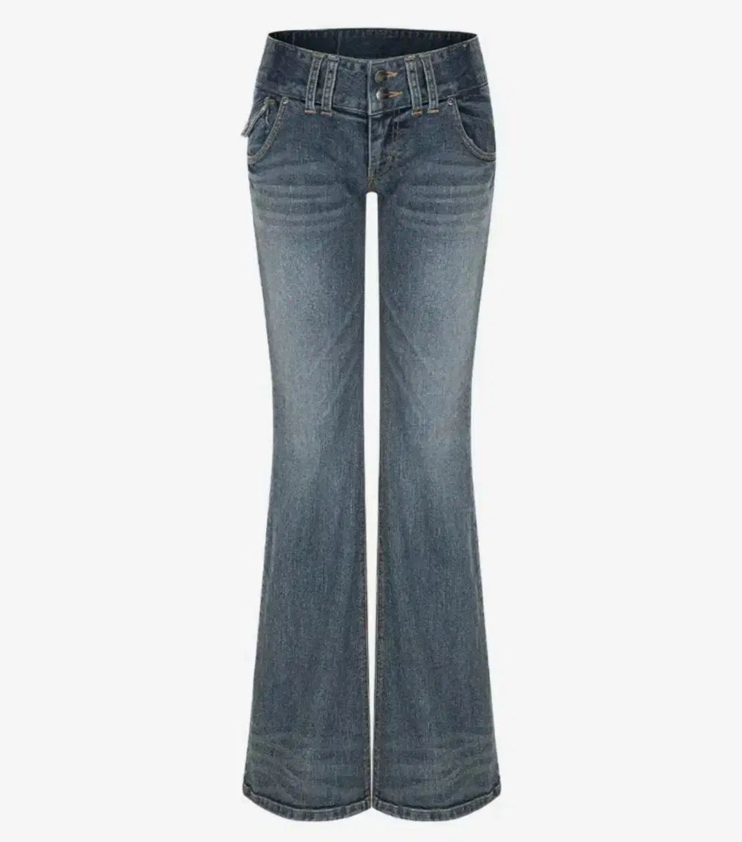 プリーズノーフォロー Tommie Button Boots-Cut Denim