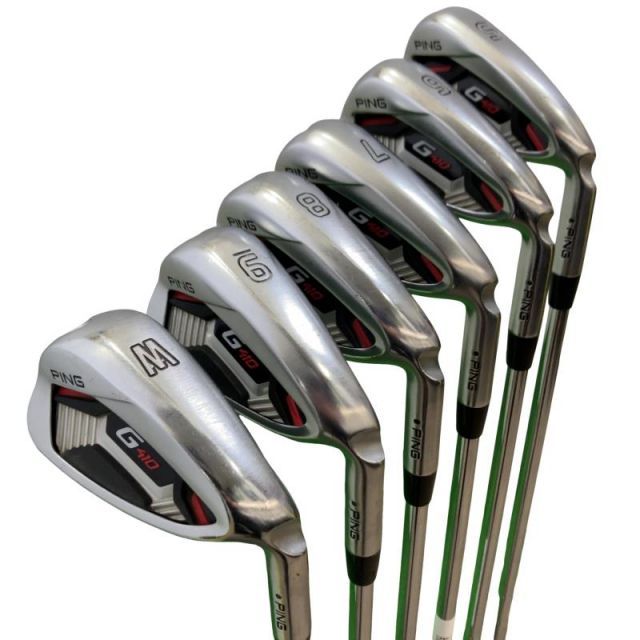 【中古】 ピン G410 6S アイアンセット IR NS PRO MODUS3 TOUR105 (フレックスS) メンズ 男性用 右利き 右用 Cランク ゴルフクラブ