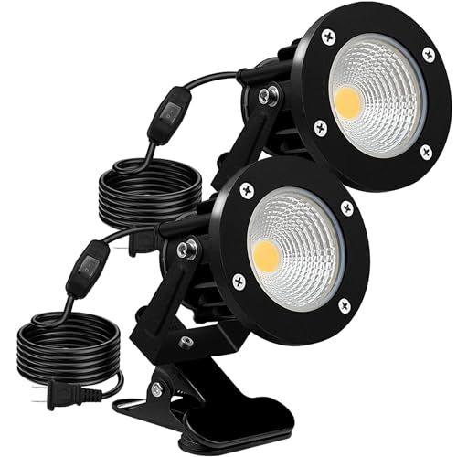 ledクリップライト 防水 20W 200W形相当 クリップライト 屋外 小型 スポットライト led クリップ コード長3m 中間スイッチ付 防雨 オクガイ 看板用ライト 屋外 看板照明 看板灯 【PSE認証】 (3000K 電球色 2個セ d8a67318