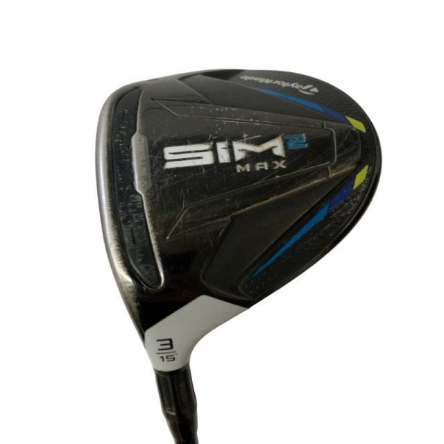 【中古】 テーラーメイド SIM2 MAX 3W レフティ フェアウェイウッド FW 純正特注シャフト (フレックスX) メンズ 男性用 左利き レフティ 左用 Cランク ゴルフクラブ