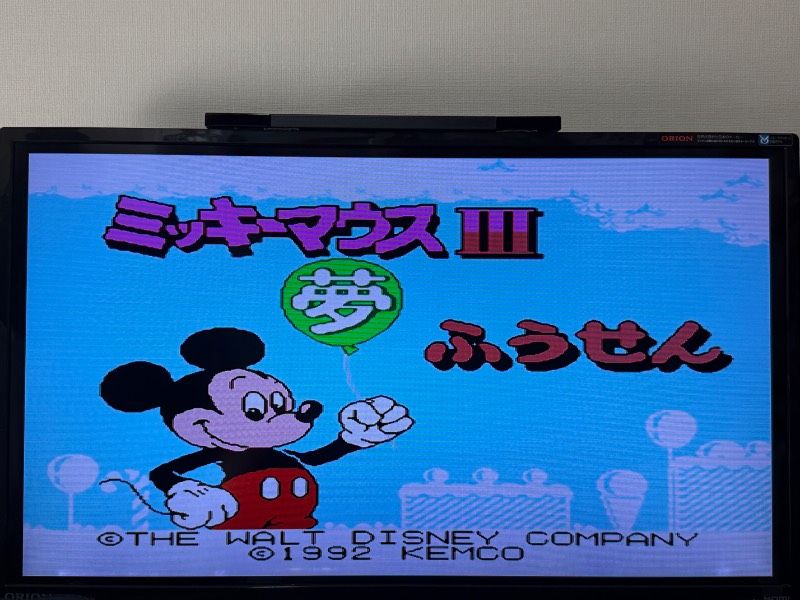 希少 動作良好】ファミコン ミッキーマウス3 夢ふうせん FC MICKEY