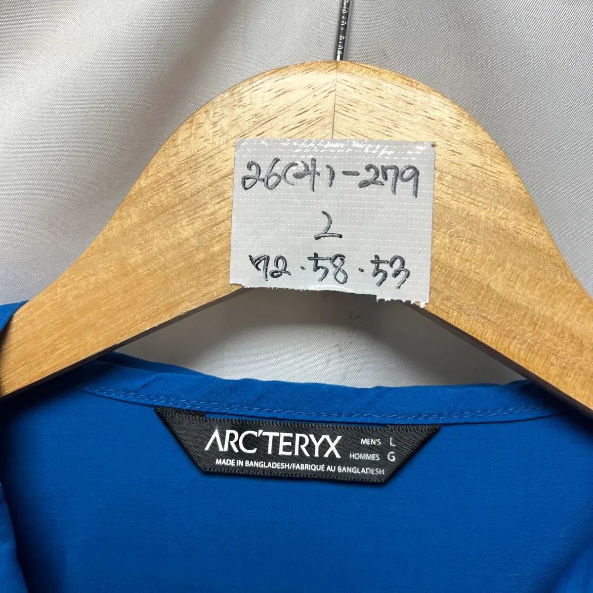 正規品/L ARC'TERYX アークテリクス スコーミッシュ フーディー ウィンドブレーカー ブルー