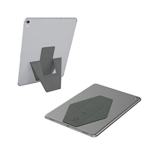 FoldStand Tablet mini タブレットスタンド 超薄型 縦置き 横置き 2Way 貼り付け パッドスタンド 落下防止 繰り返し使える 7?9インチ対応 グレー 国内発送