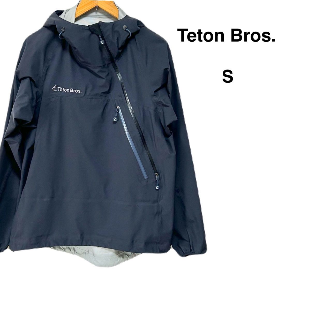 【美品】Teton Bros. Tsurugi Lite Jacket TB181-05M ネイビー S ティートンブロス ツルギライト Polartec NeoShell 防水透湿 軽量シェル 登山