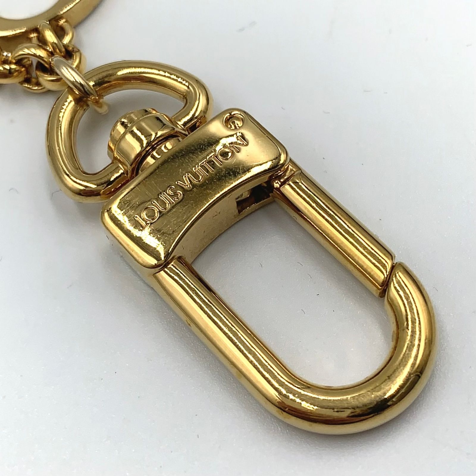 【新着】LOUIS VUITTON フルール ドゥ モノグラム GP オフホワイト×ゴールド×ベージュ チャーム ゴールド M65111