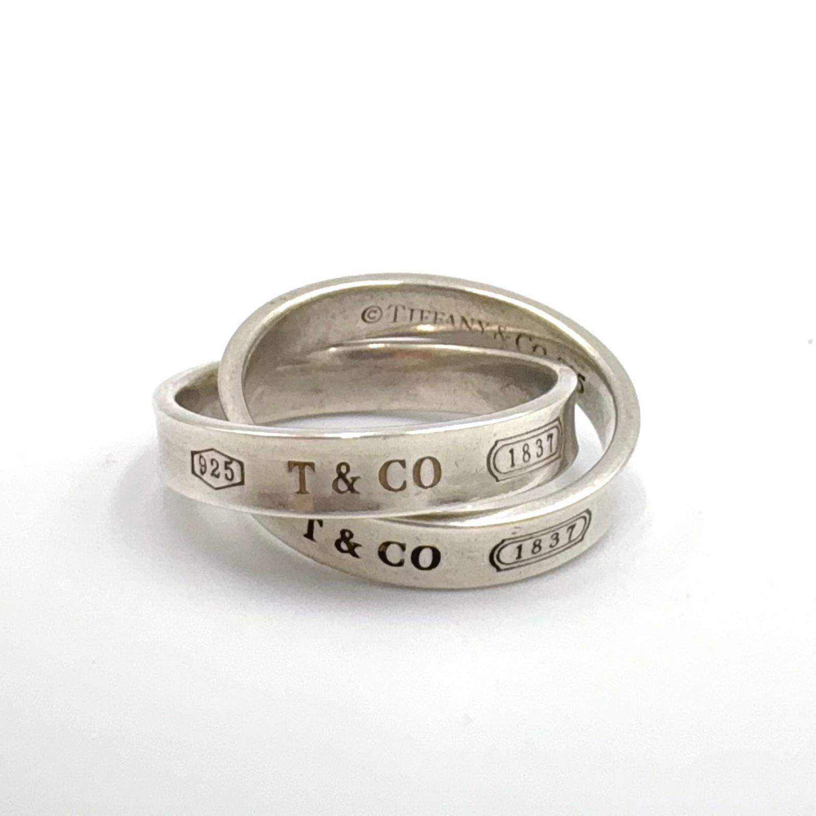 【新着】TIFFANY & Co. 1837 インターロッキング SV925 シルバー 指輪