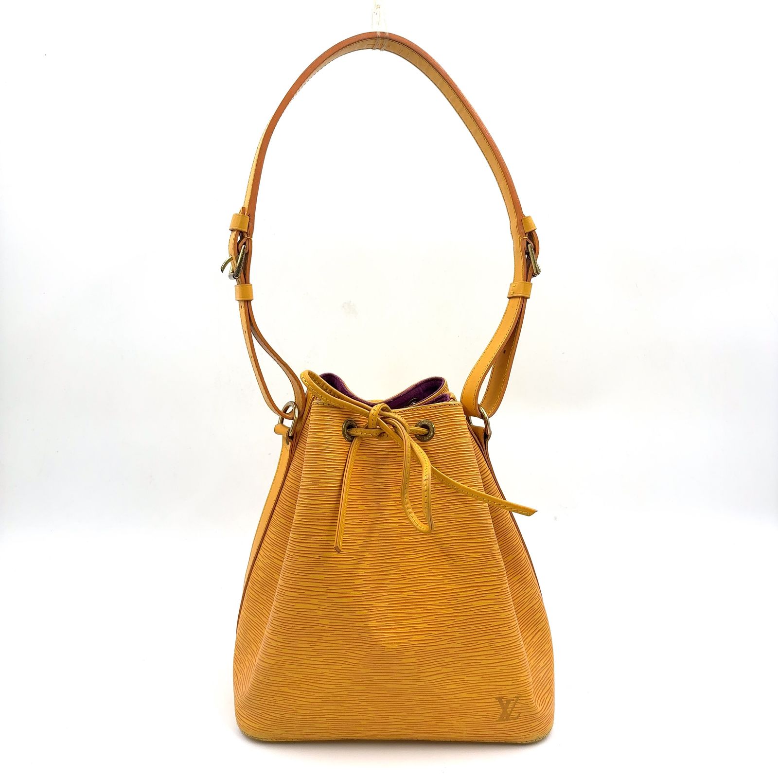 新着】LOUIS VUITTON プチノエ エピ エピ タッシリイエロー レザー 