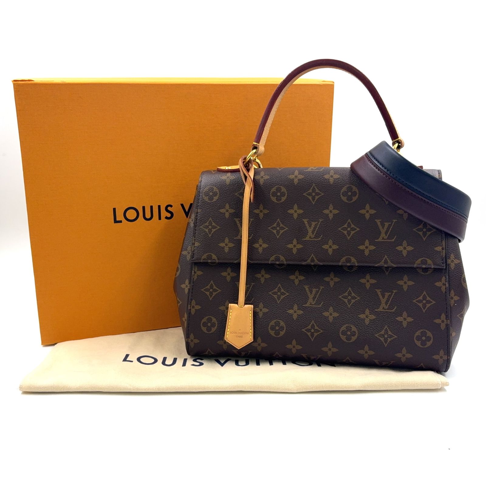 新着】LOUIS VUITTON クリュニーMM モノグラム 2WAY ショルダー レザー 
