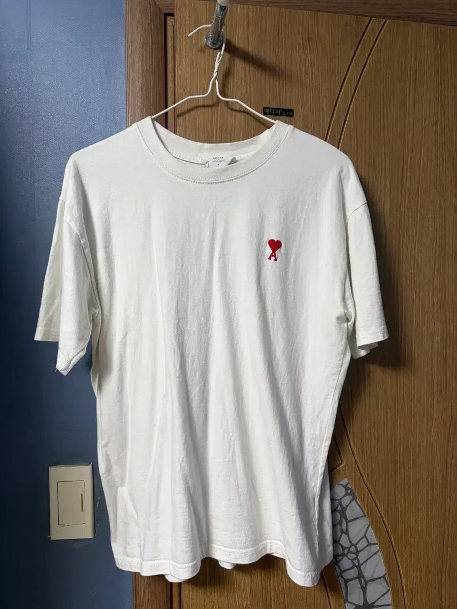 アミ スモール ハート 半袖 Tシャツ 白