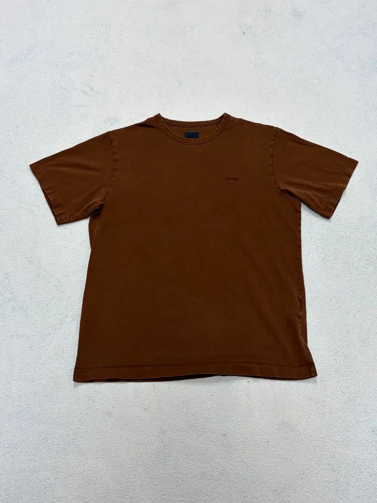100) ジュンジェイ JUUN J ブラウン グラフィック 半袖 Tシャツ