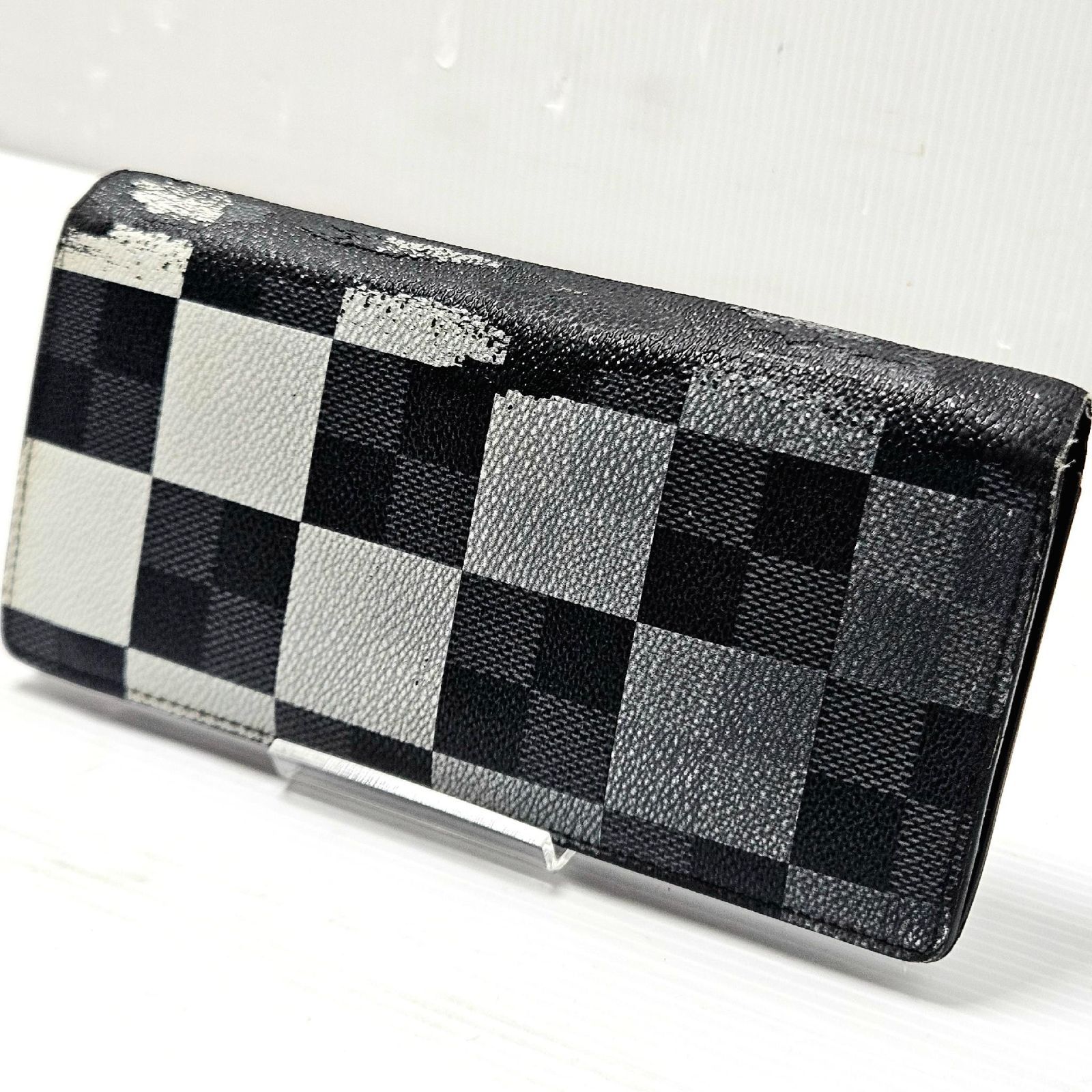 【現状品】LOUIS VUITTON N40415 ポルトフォイユ ブラザ ダミエグラフィット ジャイアント 長財布 フランス製