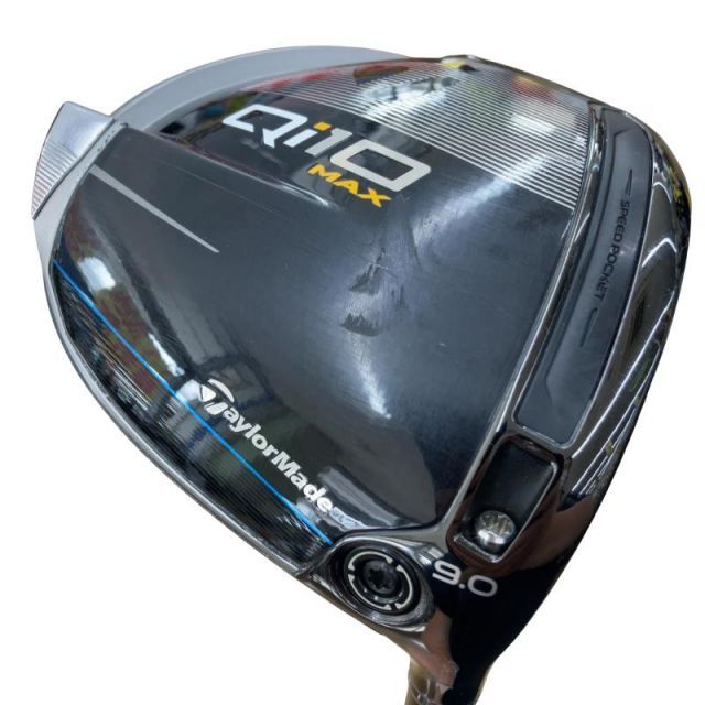 【中古】 テーラーメイド Qi10 MAX 9° ドライバー DR 純正特注シャフト (フレックスS) メンズ 男性用 右利き 右用 Cランク ゴルフクラブ