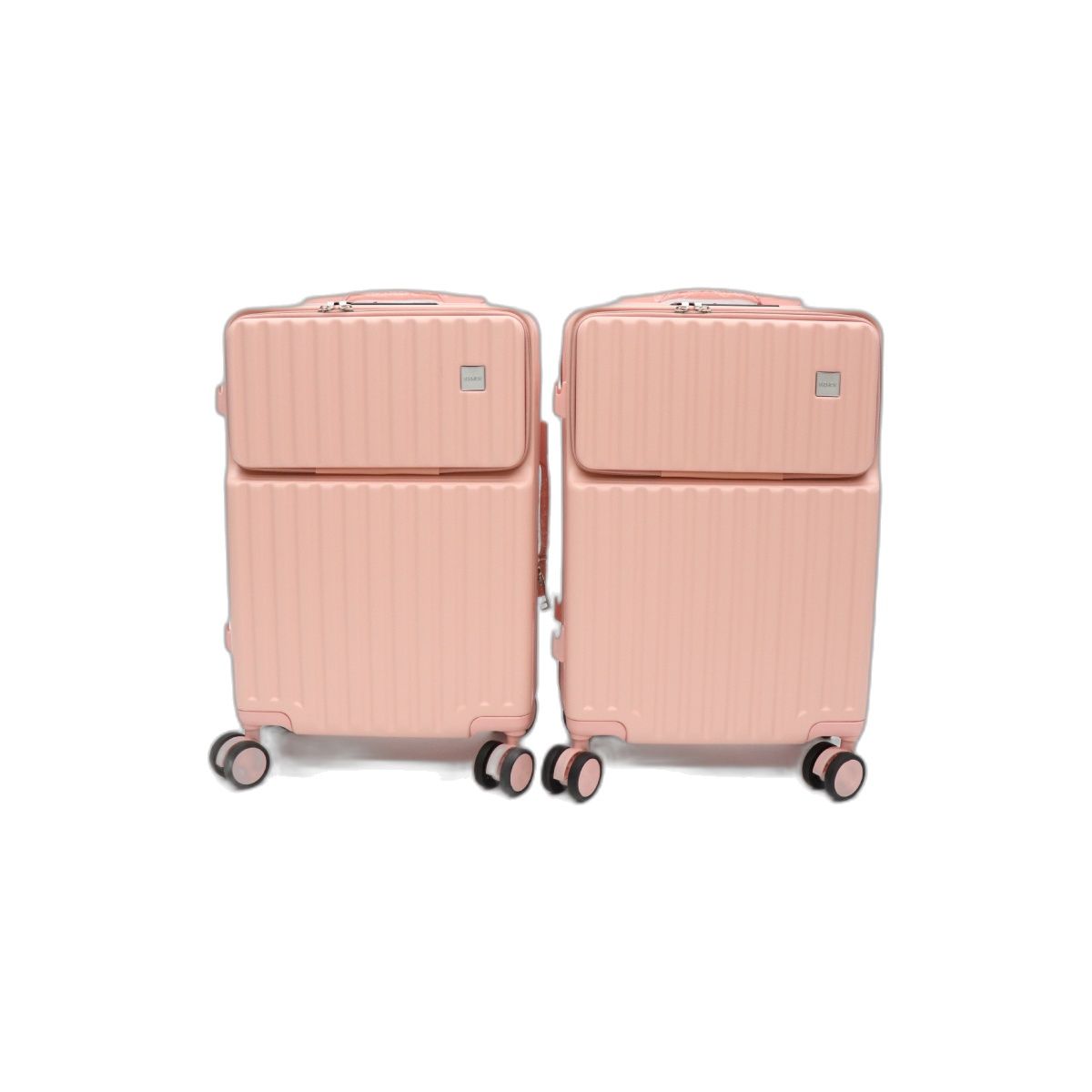 USBポート付きキャリーケース SSセット ピンク【HDL-0970】 モバイルバッテリーを接続して使える！ バッグ 旅行 アウトドア