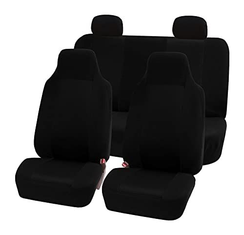 FHグループ(FH Group International) 車用シートカバー フルセット ブラック ユニバーサルフィット 3Dエアメッシュ 【日本正規輸入品】 FB102BLACK114as