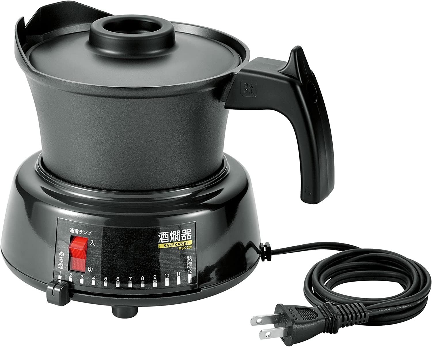 丸山技研 電気酒燗器 2.5合 MSK-252 ブラック 日本酒 酒燗器 熱燗器 熱燗 あつかん ぬるかん ぬる燗 卓上 日本製 燕三条/ 296797dd