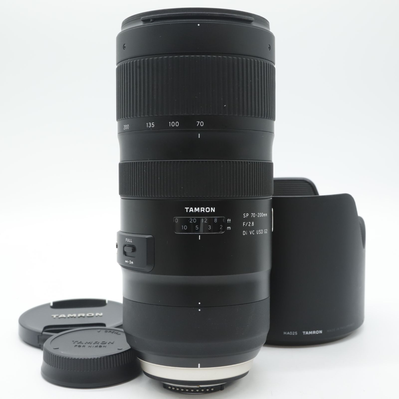 ■美品■ TAMRON 大口径望遠ズームレンズ SP 70-200mm F2.8 Di VC USD G2 ニコン用 フルサイズ対応 A025N