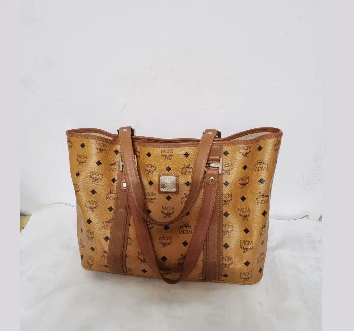 MCM ロゴ ブラウン ショッパーバッグ