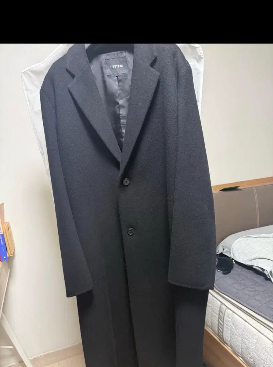システムオム カシミア ブレンド ハンドメイド シングル コート