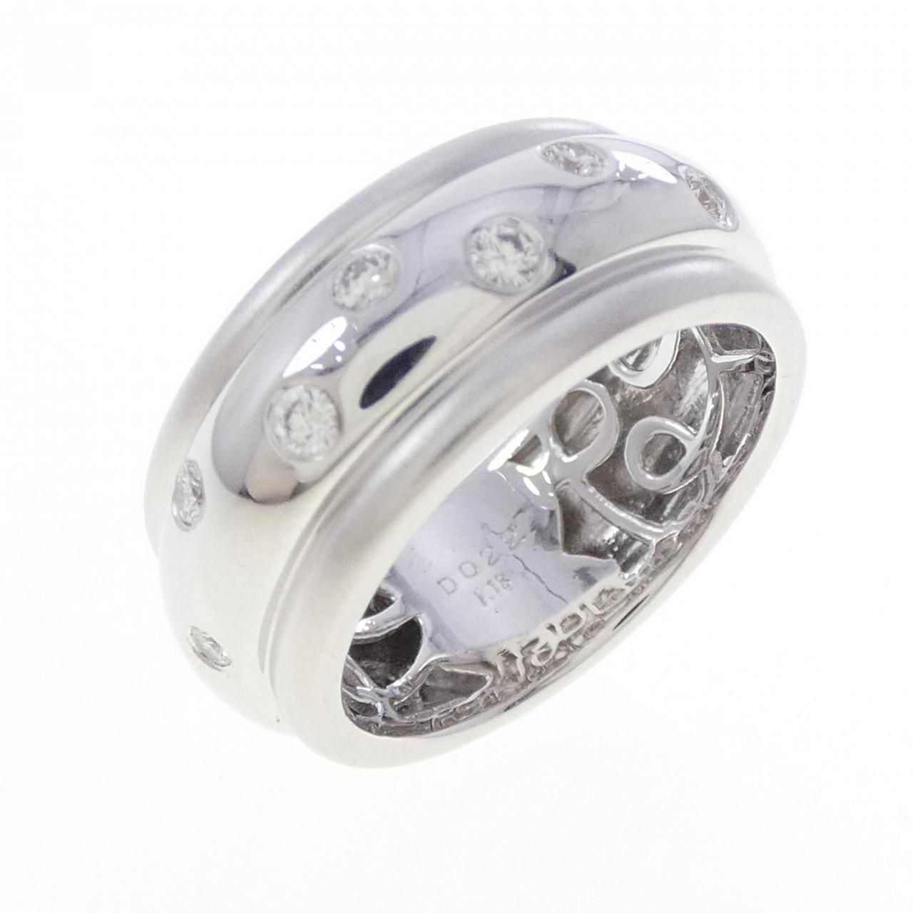 K18WG ダイヤモンド リング 0.22CT