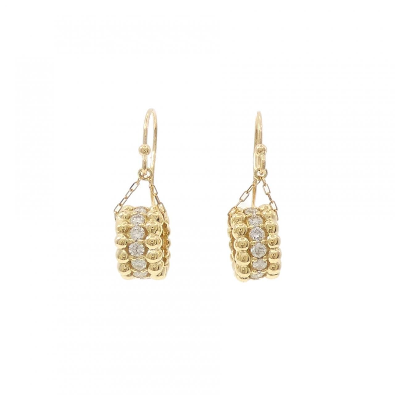 K18YG ダイヤモンド ピアス 0.60CT