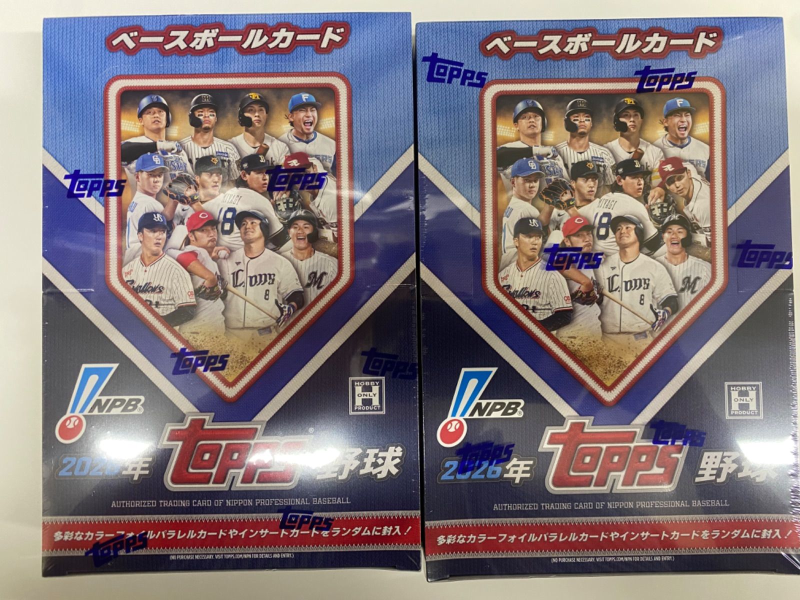 【新品未開封】Topps 2026 NPB ベースボールカード 2BOX シュリンク付き Hobby版