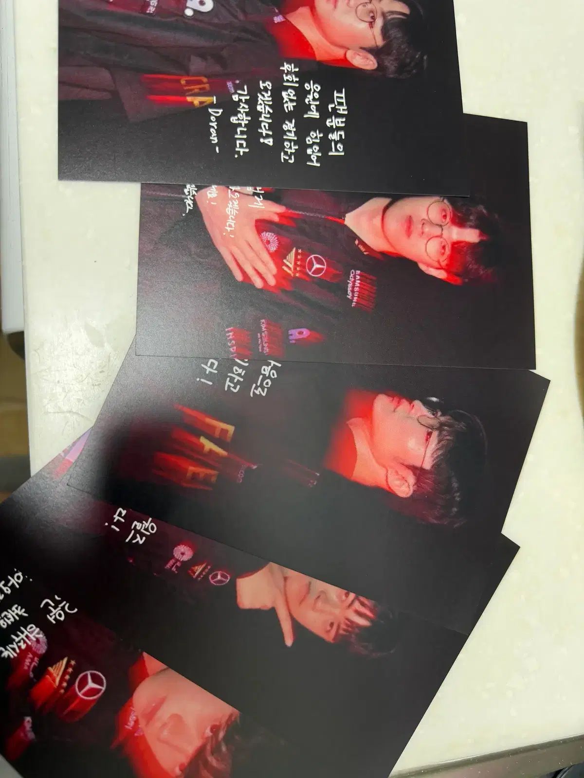 T1 World Championship Viewing Postcard (NOT Trading Card) Doran ONER FAKER GUMAYUSI Keria