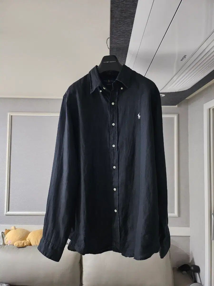 ほぼ新品 ポロ ラルフローレン リネン シャツ クラシック XL