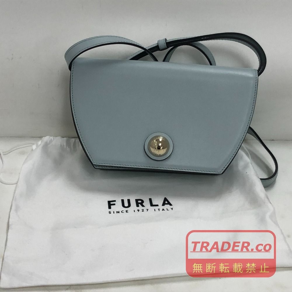 02w25228 FURLA クロスボディ ショルダーバッグ ライトブルー 