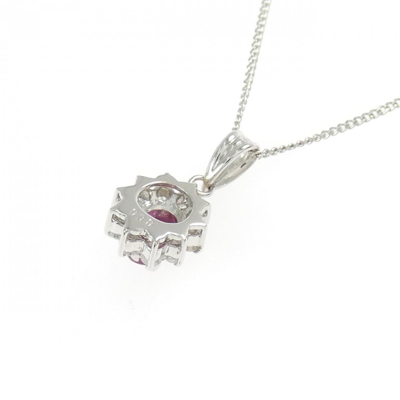 PT900/PT850 ルビー ネックレス 0.30CT - メルカリ PT900/PT850 ルビー ネックレス 0.30CT - メルカリ